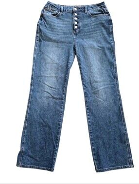 Judy Blue High-Rise Button-Fly Blue Denim Jeans Size 11/30